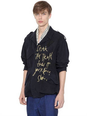 Haider Ackermann "The Truth" Embroidered Linen Jacket