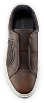 Thumbnail for your product : Ferragamo Men's Tasko Slip-On Leather Sneakers