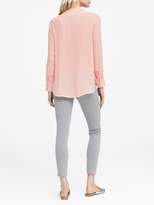 Thumbnail for your product : Banana Republic Solid High-Low Hem Top