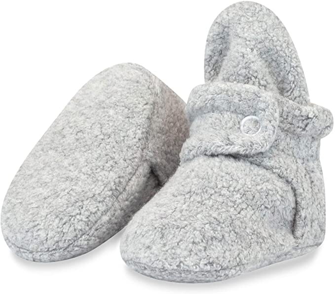Zutano Cozie Fleece Baby Booties, Unisex, For Newborns and Infants