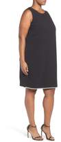 Thumbnail for your product : London Times Crystal Trim Shift Dress