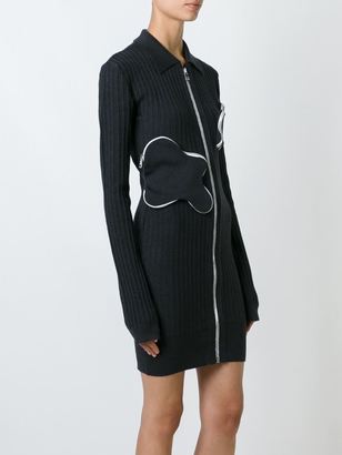 J.W.Anderson zipped pocket knitted dress - women - Spandex/Elastane/Merino - XS