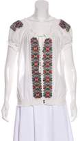 Thumbnail for your product : Joie Embroidered Short Sleeve Top w/ Tags
