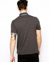 Thumbnail for your product : ASOS Smart Polo With Woven Trims