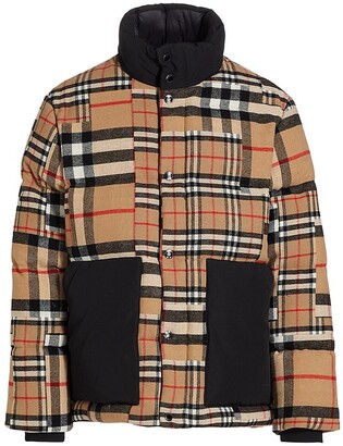 Burberry Kilham Heritage Check Puffer Coat - ShopStyle