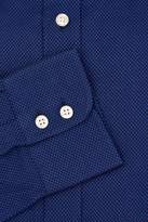 Thumbnail for your product : Savoy Taylors Guild Regular Fit Cobalt Single Cuff Basket Weave Shirt