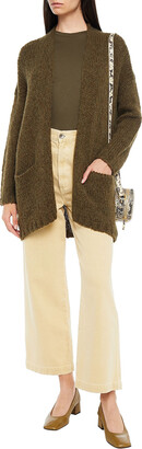 American Vintage Boolder Brushed Ribbed-knit Cardigan