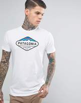 Thumbnail for your product : Patagonia Slim Fit T-Shirt With Fitz Roy Crest In White