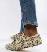 Thumbnail for your product : ASOS DESIGN Wide Fit sneakers in all over print
