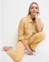 Thumbnail for your product : Club Monaco Textured Crop Jacket