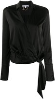 Thumbnail for your product : Patrizia Pepe V-Neck Knotted Blouse