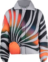Thumbnail for your product : ERL Sunset quilted zip-up jacket