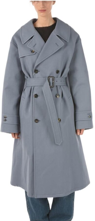 - Save 29% Maison Margiela Cotton Abstract-pattern Single-breasted Coat in Green Womens Coats Maison Margiela Coats Blue 