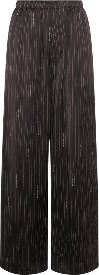 Balenciaga Balencia Elasticated Waist Wide-Leg Pants