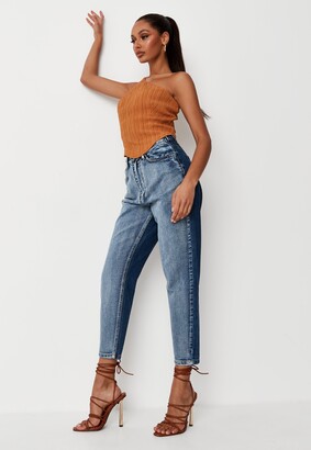 Missguided Petite Blue Mom Jeans - ShopStyle