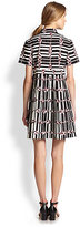 Thumbnail for your product : Suno Printed Pleated Cotton Shirtdress