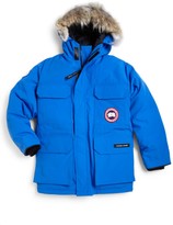 Thumbnail for your product : Canada Goose Kid's PBI Expedition Coyote Fur-Trim Down Parka