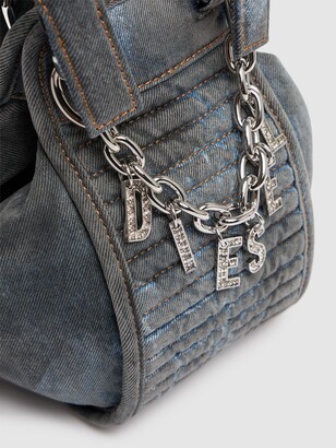 DIESEL D-Vina デニムトップハンドルバッグ DIESEL D-Vina デニムトップハンドルバッグ