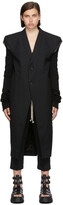 Thumbnail for your product : Rick Owens Black Jumbo Tatlin Long Sleeve Vest
