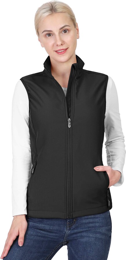 Zip Up Lightweight Soft Running Vest Outerwear Sleeveless with Pockets Outdoor Ventures Women’s Fleece Vest 