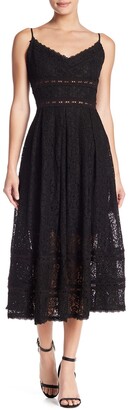 nsr sleeveless lace midi dress