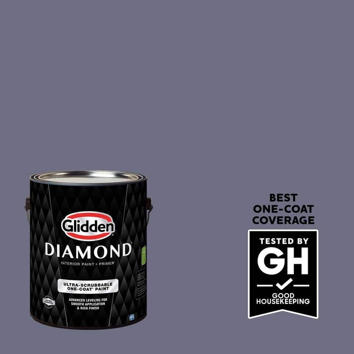 Glidden Diamond 1 gal. PPG1171-6 Old Mill Blue Satin Interior Paint with Primer