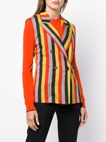 Thumbnail for your product : Jean Paul Gaultier Pre Owned Striped Double-Breasted Waistcoat