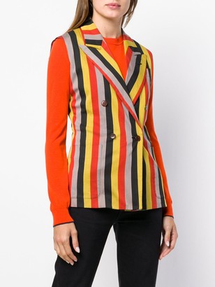 Jean Paul Gaultier Pre Owned Striped Double-Breasted Waistcoat