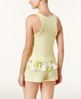 Thumbnail for your product : Kate Spade Flounce Top and Boxer Shorts Knit Pajama Set