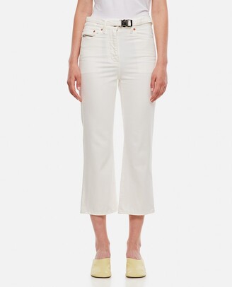 Sacai Straight Leg Belted Jeans