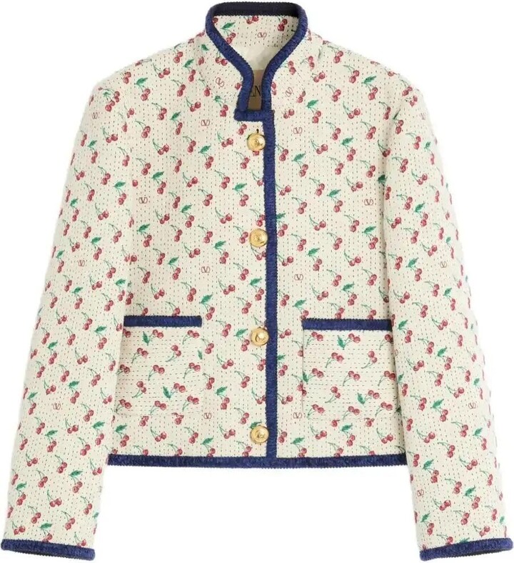 Valentino Garavani Cherryfic-Print Jacket