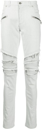 white skinny jeans mens ripped