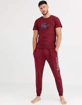 Thumbnail for your product : Lacoste Millennials Lounge logo t-shirt in burgundy