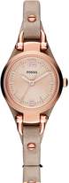 Thumbnail for your product : Fossil Georgia Mini Three Hand Sand Leather Women's Watch