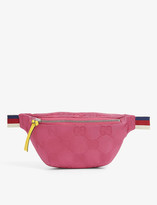 Thumbnail for your product : Gucci Kids GG monogram-print nylon bum bag