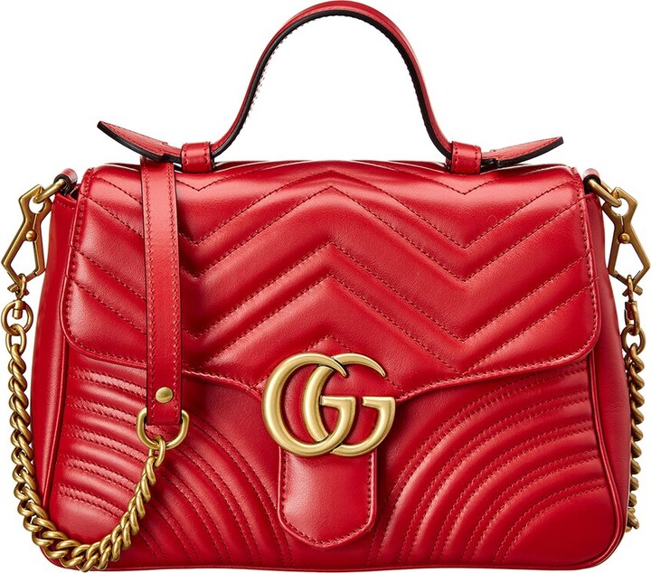 Gucci Gg Marmont Small Matelasse Leather Top Handle Satchel ShopStyle