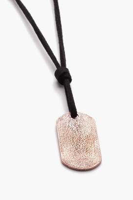 boohoo Layered Necklace With Copper Pendant