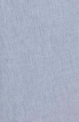 Halogen Wrap Style Chambray Linen Blend Miniskirt