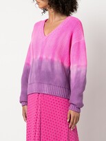 Thumbnail for your product : The Elder Statesman chunky-knit V-neck jumper