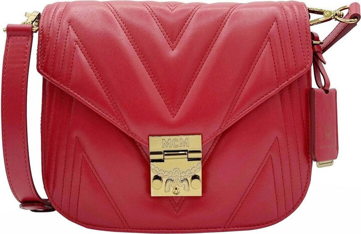 MCM Aren Shoulder bag Leather Crossbody Women Handbag Brand NEW $850