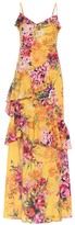 Thumbnail for your product : Marchesa Notte Floral crepe de chine gown