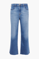 Thumbnail for your product : J Brand Cropped High-rise Straight-leg Jeans