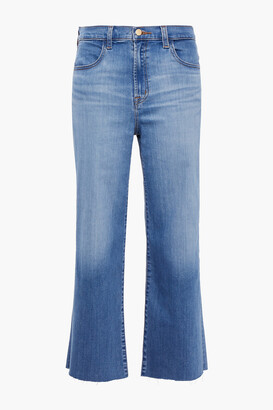 J Brand Cropped High-rise Straight-leg Jeans