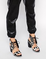 Thumbnail for your product : Senso Riley Leopard Pony Heeled Sandals