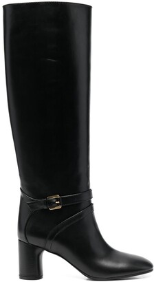 Casadei Kate buckled-strap 60mm knee boots
