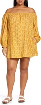Thumbnail for your product : Treasure & Bond Shirred Off the Shoulder Minidress