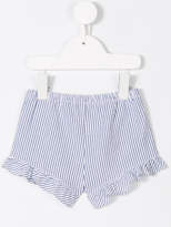 Thumbnail for your product : Il Gufo striped ruffle shorts