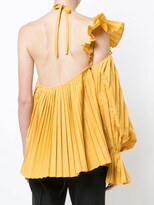Thumbnail for your product : Rosie Assoulin Pleated One Shoulder Blouse