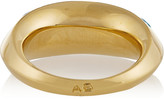 Thumbnail for your product : Aurélie Bidermann Apache lacquered gold-plated ring