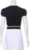 Thumbnail for your product : Dolce & Gabbana Short Sleeve Crop Top